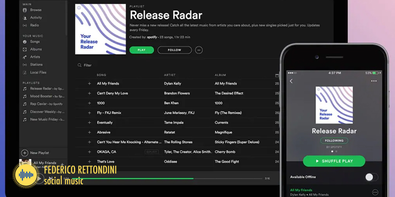 La release radar di Spotify